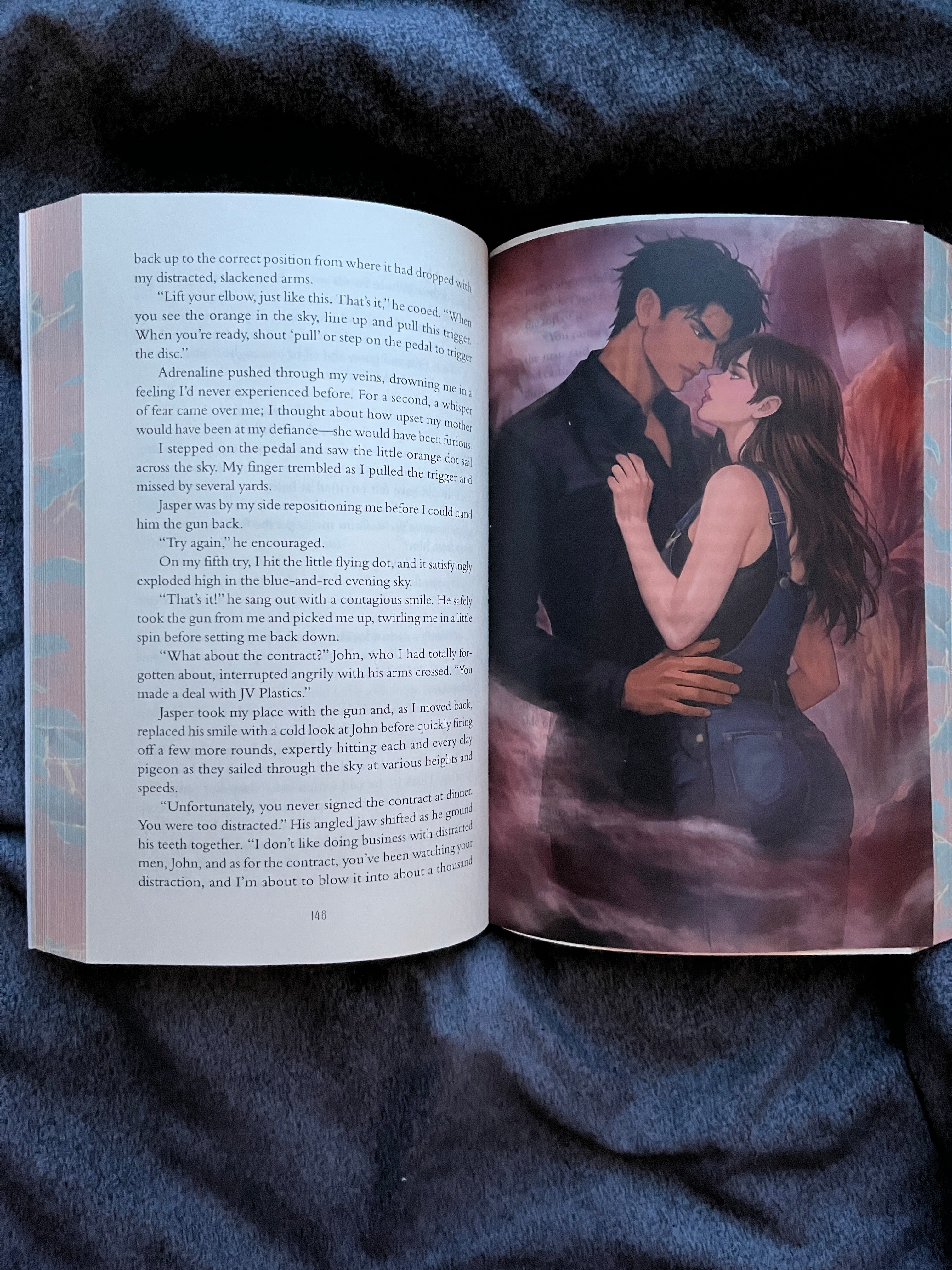 Page overlay, semi transparent character art of Jasper and Eliza from A Secret in the Garden
